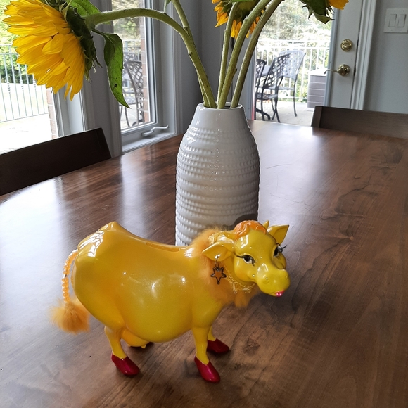 Vintage Other - Cutest EVER cow piggy bank